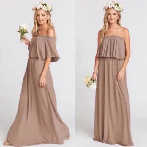 Show Me Your Mumu  SMYM Hacienda dune brown maxi dress NEW XXS