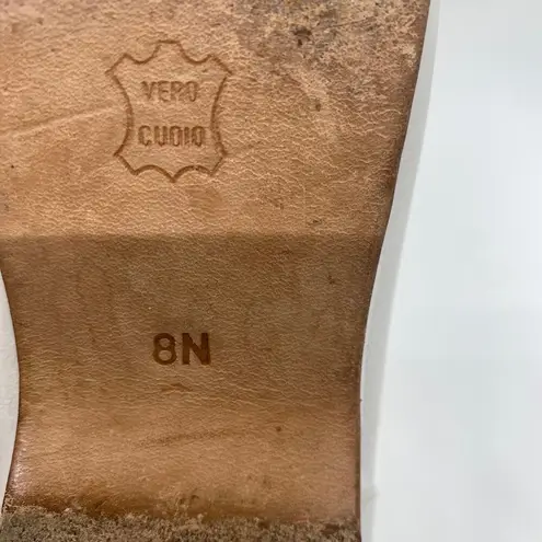 Enzo Angiolini White Liberty 25 leather Loafers Flats womens sz 8N