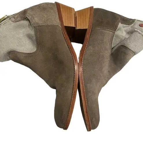 Zadig & Voltaire Suede and Canvas Teddy Boots, Sz 7