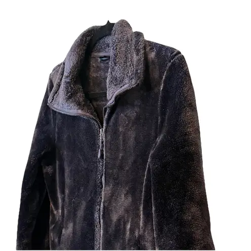 32 Degrees Heat 32 Degree Heat Deep Purple Plush Fleece Full Zip Women Jacket Coat Pockets Sz M
