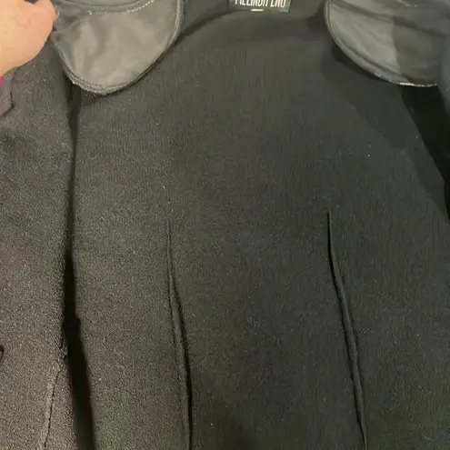 Vintage Hand loomed wool animal print jeweled buttons mob wife cuffed cardigan Brown Size 14