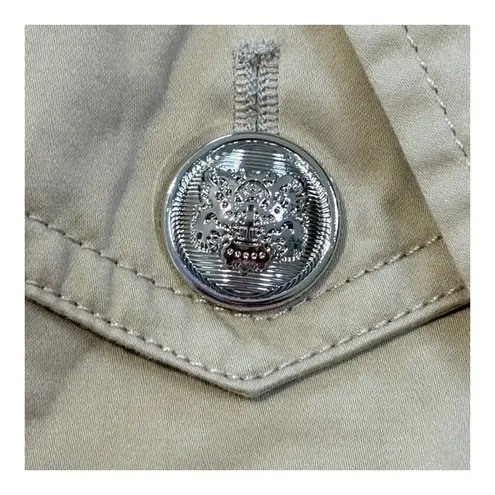 Derek Lam Collective Crosby Reagan Utility Crop Top Wrap Shirt Size 6