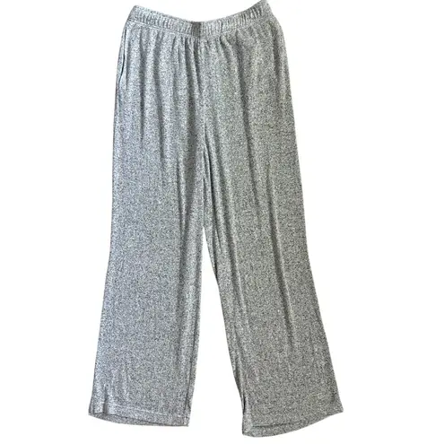 Quince Brushed Lounge Straight Leg Pants Heather Grey Size Large Gray