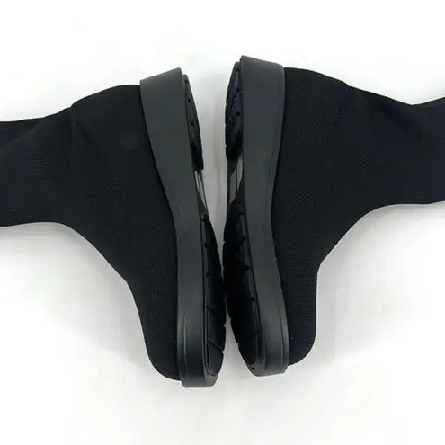 Journee Collection NWOT Women's Ebby Stretch Knit Sock Boots Black Size 10