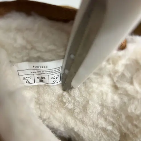 KOOLABURRA Women’s Suede Tan Bow Boots Faux Fur Lined Size 7