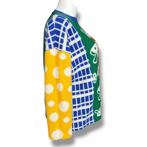 Cider Unisex Pullover Sweater Floral Mushroom Geo Print Stretch Colorful 3XL