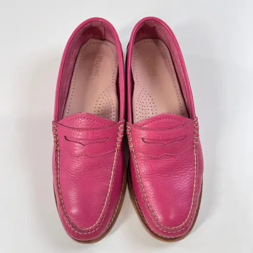 G.H. Bass & Co Weejuns Penny Loafers Women's 9 Pink Leather Slip