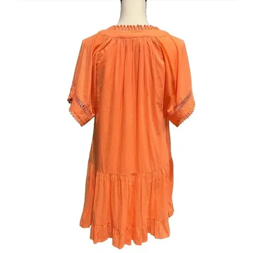 Self Contrast Mavis Mini Dress Persimmon Size XS