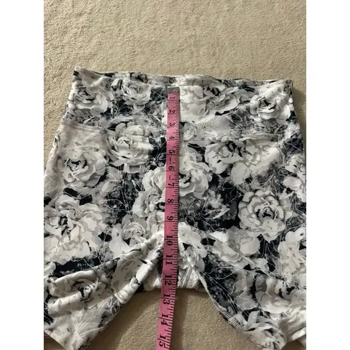 Balance Collection  Womens Floral Tie Dye Print Cropped Leggings Mid Rise Sz XL