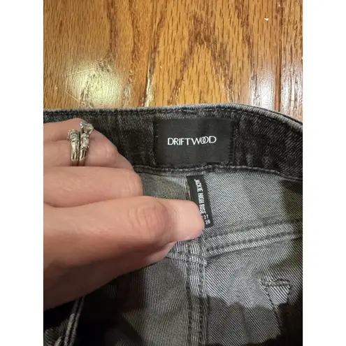 Driftwood Jackie High-Rise Ankle Jeans Size 27 Festival Aztec Embroidered