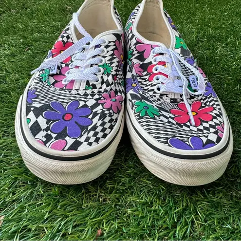 Vans ComfyCush Slip-On Autism Awareness Collection Floral Checkerboard Size 9.5