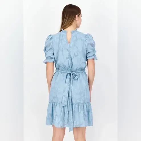 Eliza J Floral Jacquard Belted Dress, Size 12, $138