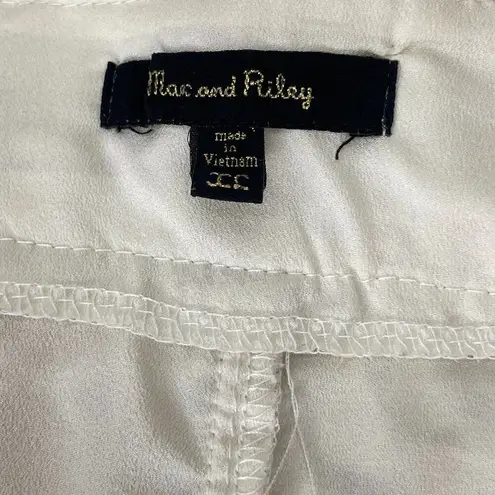 Max & Riley High Waisted Capricorn Lace Dressy Shorts Cream Bohemian SZ XL Tan