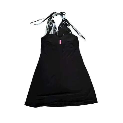 Women's Black & White Halter Top Dress Size L