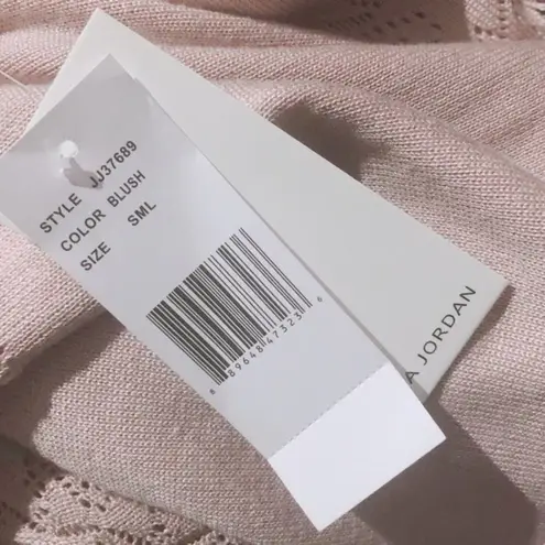 Julia Jordan Fit & Flare Knit Sweater Dress Long Sleeve Blush Size S New w/Tag