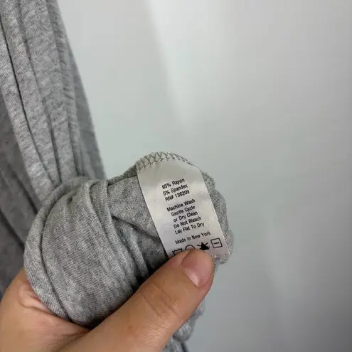 Hatch Highline Asymmetrical Jersey Dress Size OS One Size Gray