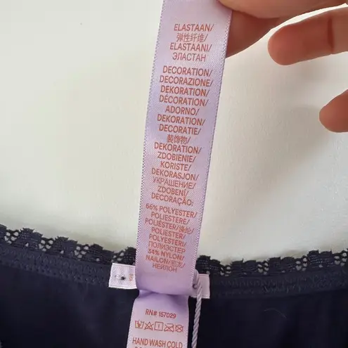 Savage X Fenty Womens A Peak Behind The Lace Cami Top Tanking Blue 2X Size XXL