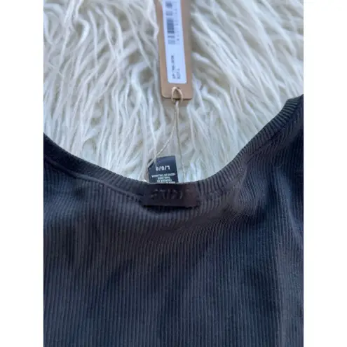 SKIMS Cotton Rib Tank Soot Size Large