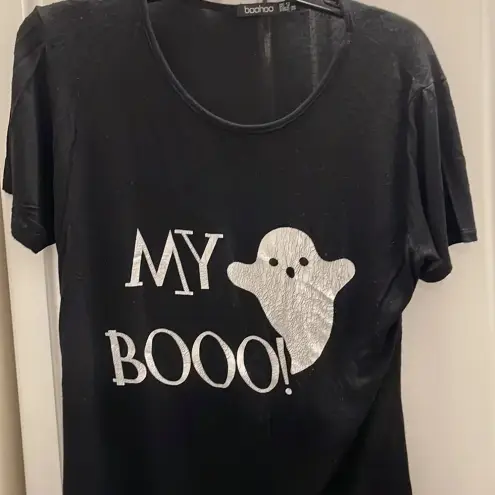 Boohoo Halloween Graphic Tee “My Boo”