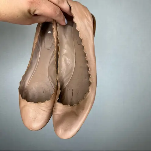 Chloé Chloe | Size 36.5 Tan Leather Flats with Soft Flexible Design 6.5
