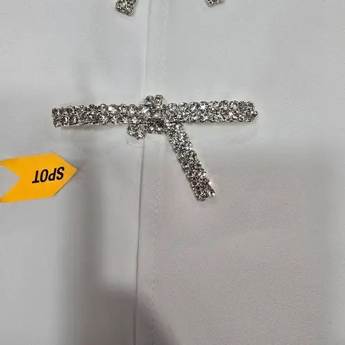 MORE TO COME Ember Mini Skirt in White Size L