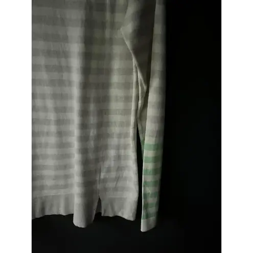 WISPR Gray and White Striped Long Sleeve Top with Contrasting Sleeves size XS