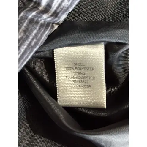 Christopher & Banks Christopher Banks Black/Gray Puffer Vest Zip Up Sleeveless Size L Zip Pockets