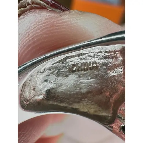 Sterling Silver Ladies Ring Garnets + Sapphires Gemstone Size 9 Wide Band