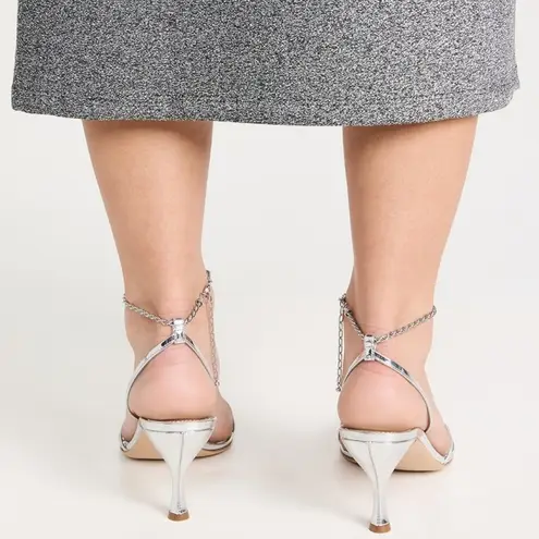 Salvatore Ferragamo Ferragamo Denise Sandals 70mm in Silver, Size 7 NEW in Box