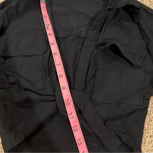 Indefeir Brand Low Cut Crop Top Black Size XS