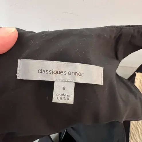 Classiques Entier Classique entier black colorblock sleeveless sheath dress size 6