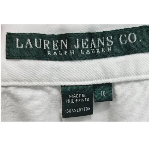 Lauren Ralph Lauren Size 10 Authentic Dry Goods Co. White Cotton Shorts