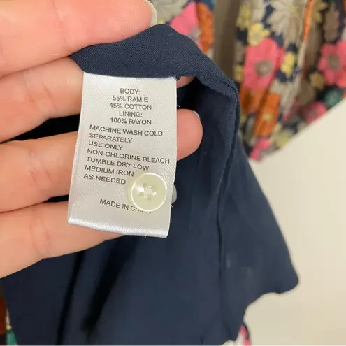 Birds of Paradise Trovata Birds of Paradis Vintage Floral Abigail Short Dress Size Large