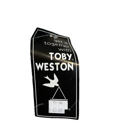 NWT, Vintage Toby Weston Hand Crafted 3D Floral Pattern Fabric Bag