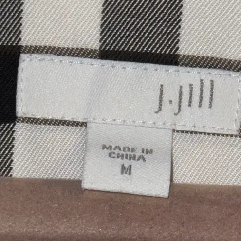 J. Jill Button Shirt and Oversized Dress Shirt Gingham Bundle Black Size M