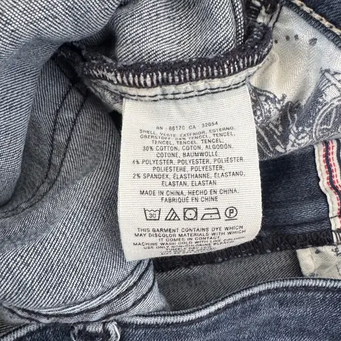 Pilcro and the Letterpress Script Fray hem straight leg Jeans size 28