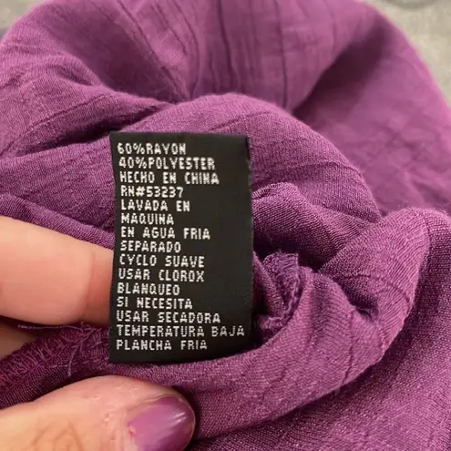 Unique spectrum Women’s purple long tunic top 2X