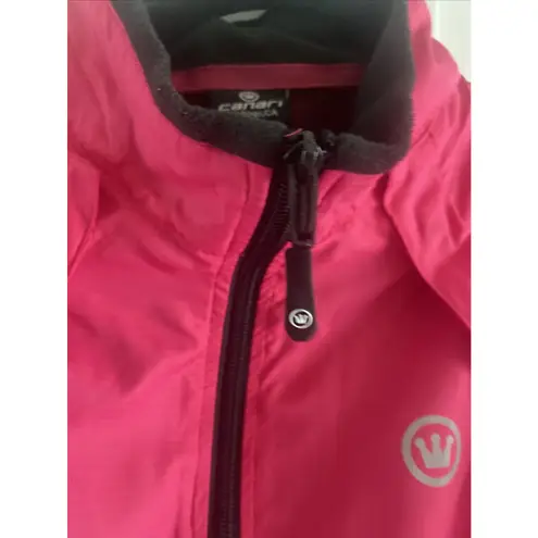 Canari Womens Large Pink Long Removable Sleeve Bike Jacket MTB CyclingJersey