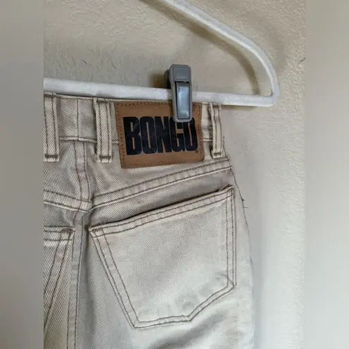 Bongo Vintage  High Waisted Mom Jeans Sz‎ 0 Cream Tan Contrast Stitch Western thumbnail 10