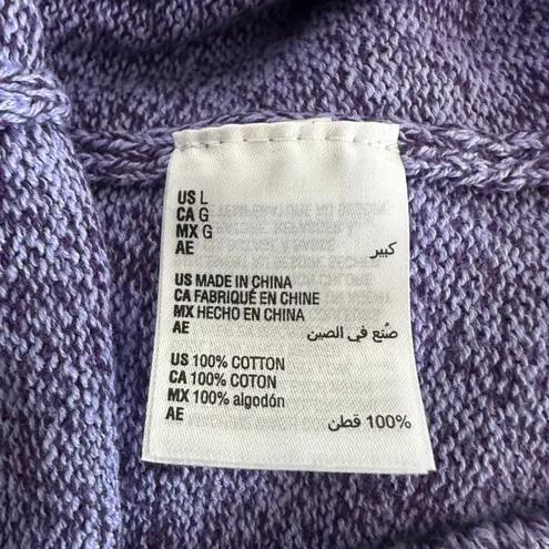 Karen Scott Purple Speckled Turtleneck Sweater Pullover Womens Large Knit Winer