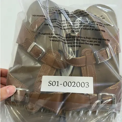 SAS Sandals Womens 8 Tri PadCaptiva Brown T Strap Shoes Leather