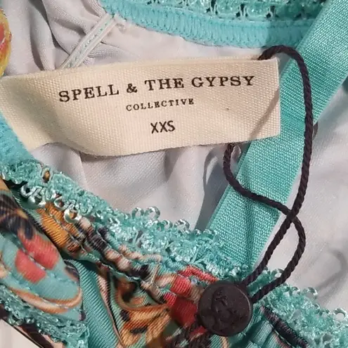 💕SPELL & THE GYPSY💕 Hendrix Bralette ~ Sky XXS Blue