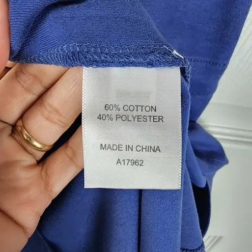 Appleseeds Casual Dress Short Sleeve With Pockets Size S Blue