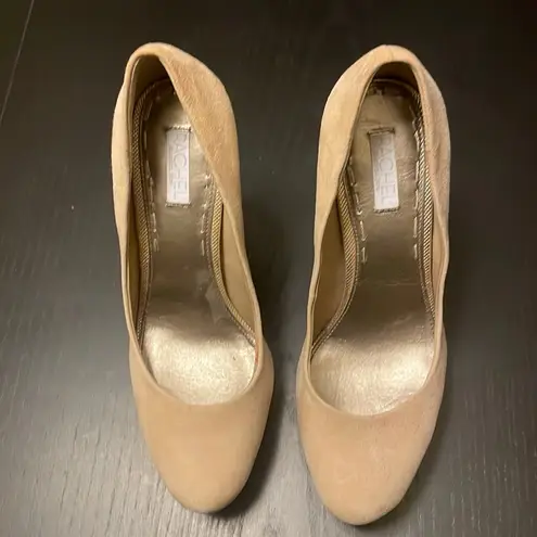 Rachel Roy Rachel Suede Platform Heels - Women 8 - Tan