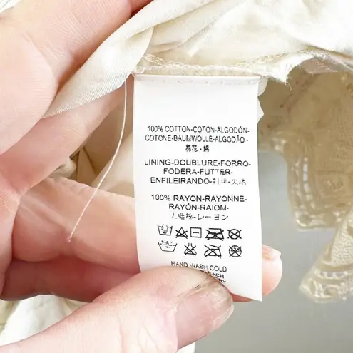 Jen's Pirate Booty Jen’s Pirate Booty Chaouen Lace Crochet Boho Maxi Dress Ivory XS