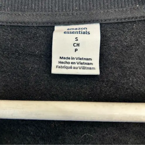 Amazon Essentials Women’s Queen Bee Sweatshirt Black Yellow Size Small FLAW Cute