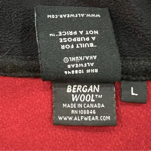 Kuhl ALF Red Began Nordic Wool Coat Size Large