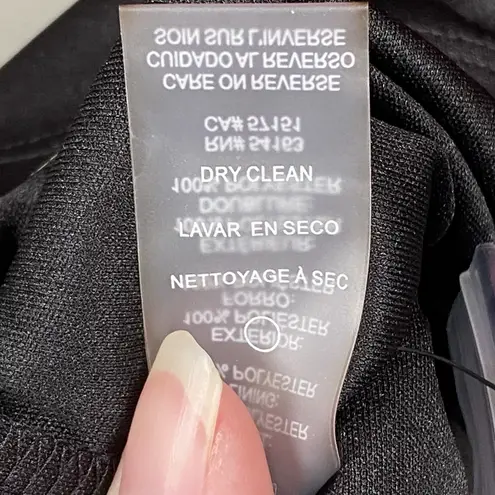 Marc New York Dress Women’s 18 Red Black Floral Sheer Long Sleeve Hi-Low NEW