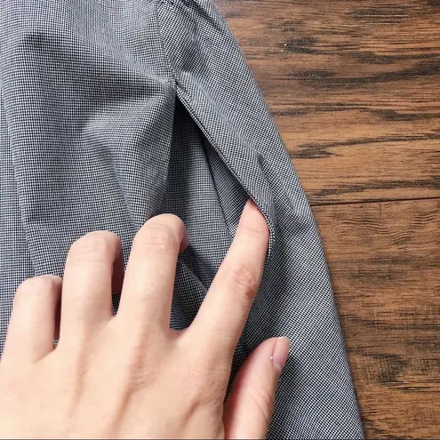 Steven Alan • Elizabeth dress black white mini houndstooth cotton shift a-line