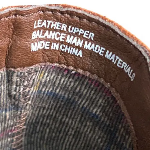 Born Tori Ankle Boots Brown Ankle Strap Detail Leather Side Zip Size 9.5 Brown